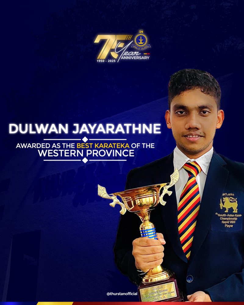 Dulwan Jayarathne has been honored as the Best Karateka of the Western ...